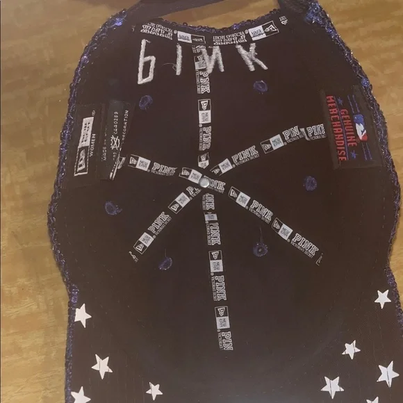New Era / Victorias Secret/ Pink SD Padres Blue Sequin Hat - Picture 7 of 15